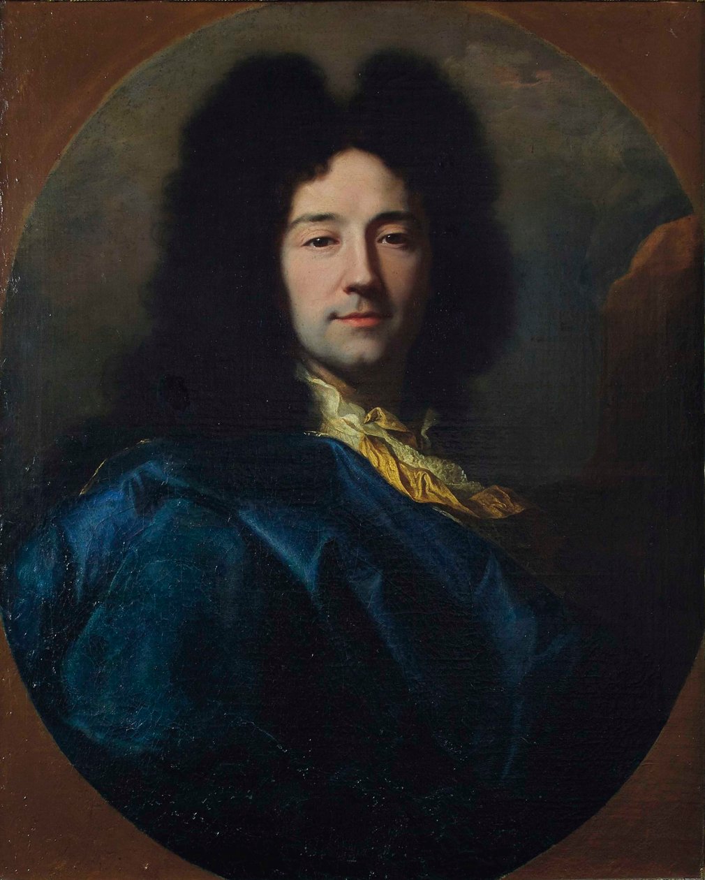 Zelfportret, ook wel bekend als het Blauwe Mantelportret door Hyacinthe François Honoré Rigaud