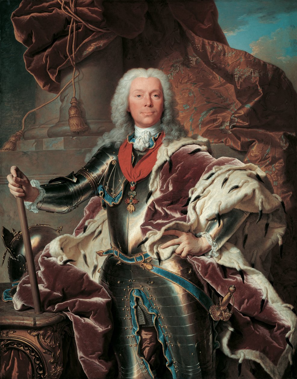 Portrait of Prince Joseph Wenzel I von Liechtenstein (1696–1772) door Hyacinthe Rigaud