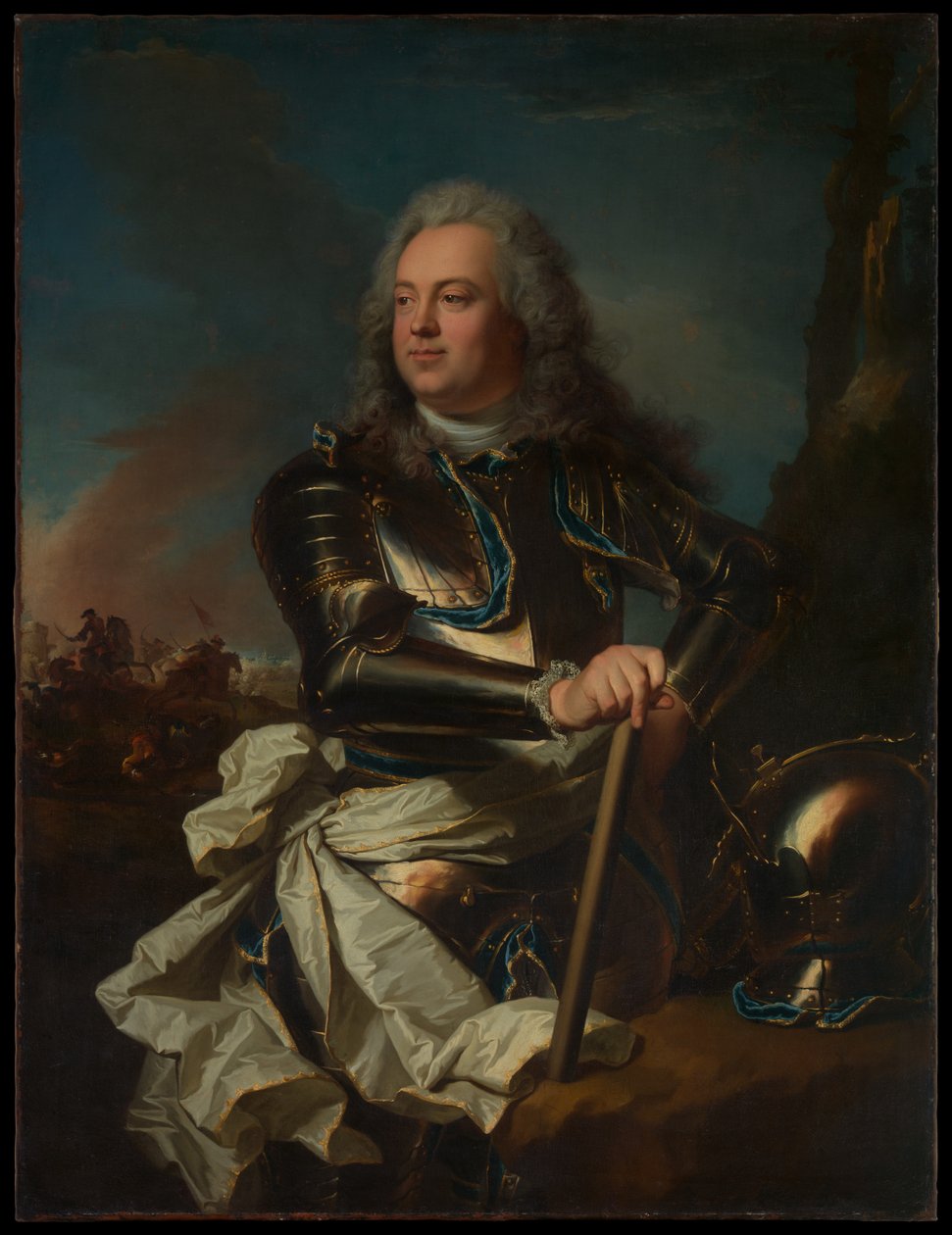 Portret van een generaal door Hyacinthe Rigaud