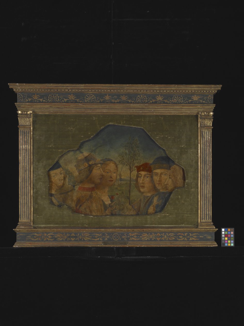 Groep van Zes Figuren in een Landschap door Icilio Federico (attr. to) Joni