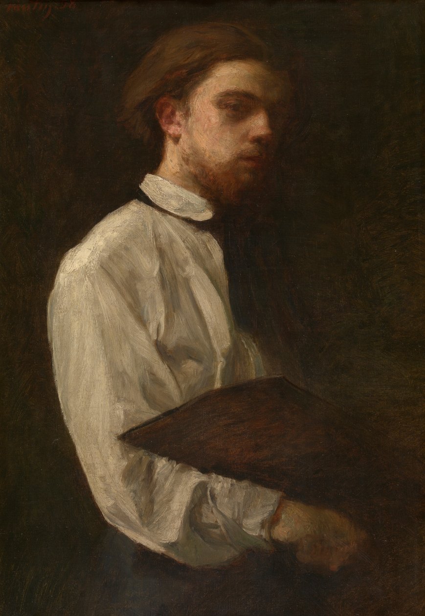 Zelfportret door Ignace Henri Jean Fantin Latour