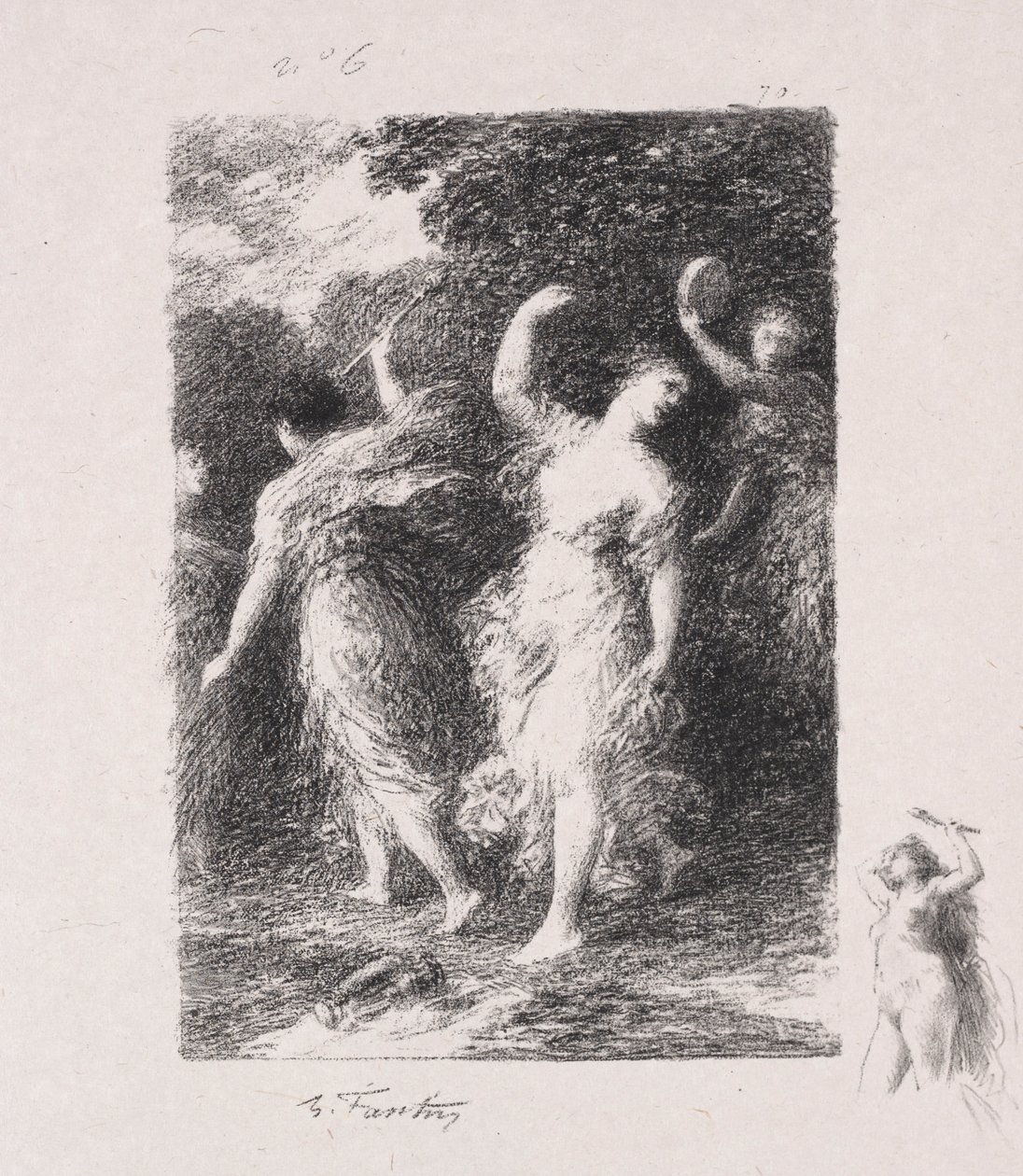 Bacchus door Ignace Henri Jean Fantin Latour