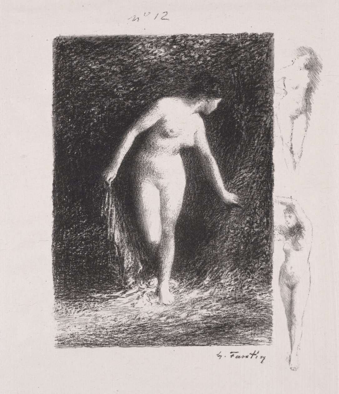 Diane, 1903 door Ignace Henri Jean Fantin Latour