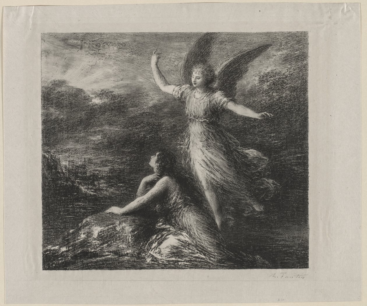 Le Paradis et la Peri, 1884 door Ignace Henri Jean Fantin Latour
