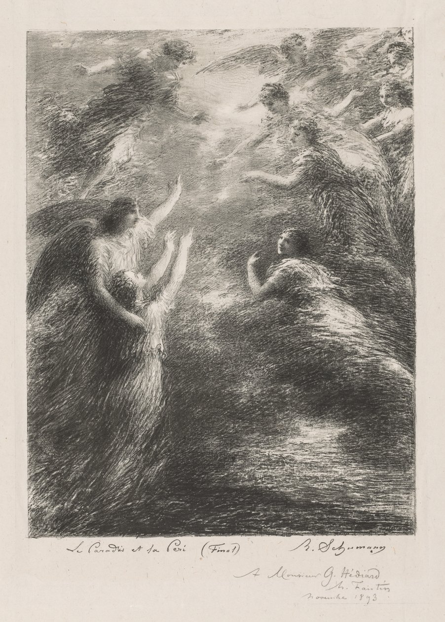 Het Paradijs en de Peri, 1893 door Ignace Henri Jean Fantin Latour