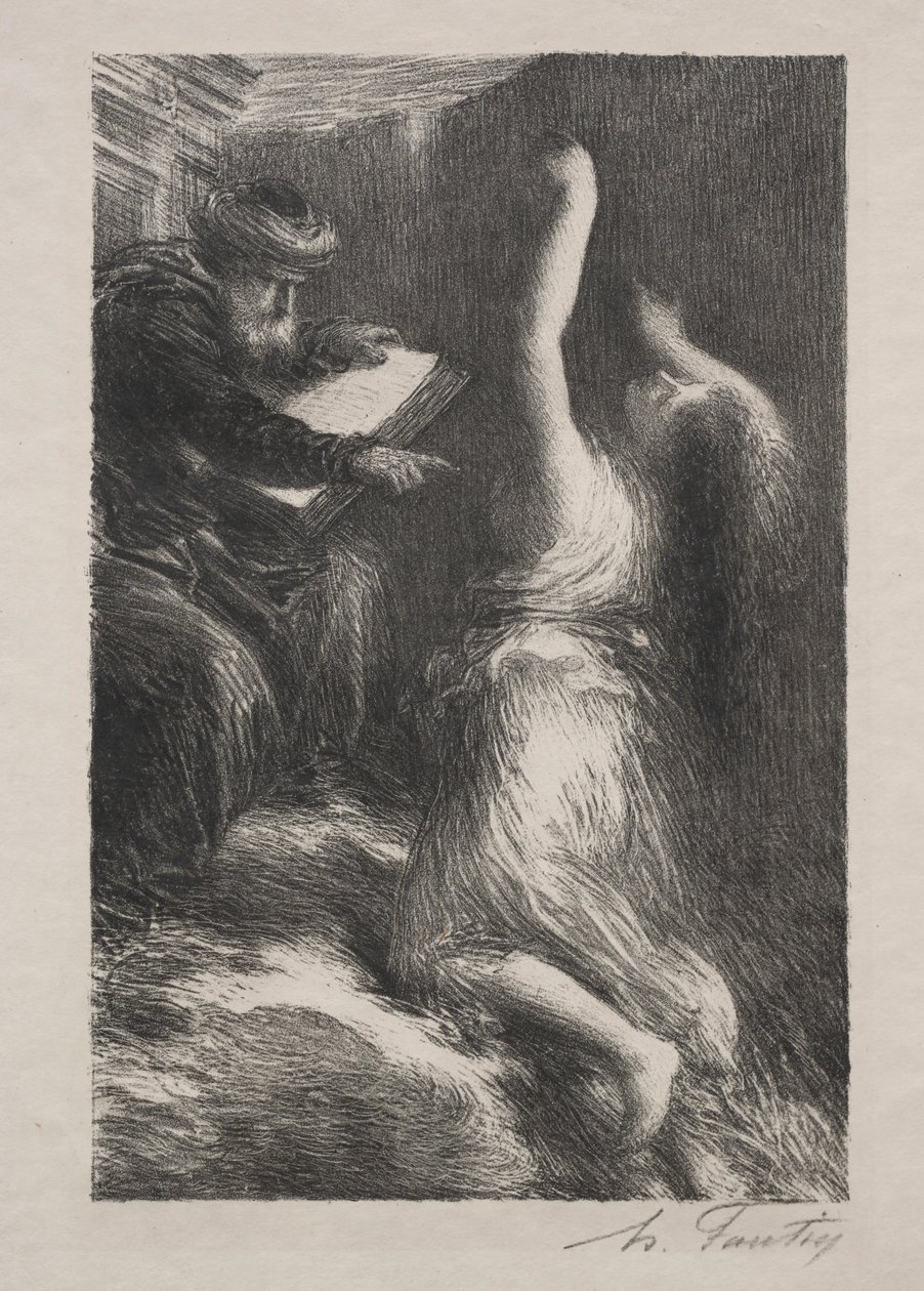 Parsival, Act II: Oproeping van Kundry door Ignace Henri Jean Fantin Latour