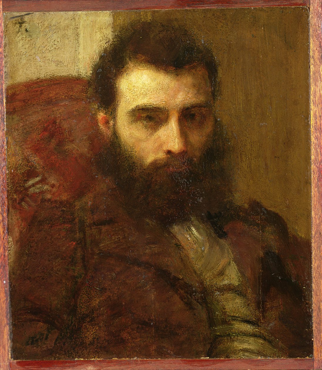 Portret van een Man door Ignace Henri Jean Fantin Latour