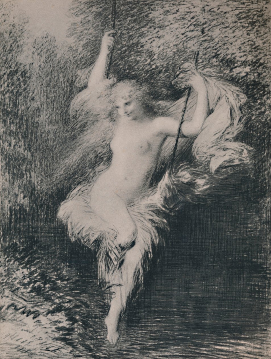 Sarah de Badster, 1892, 1946 door Ignace Henri Jean Fantin Latour