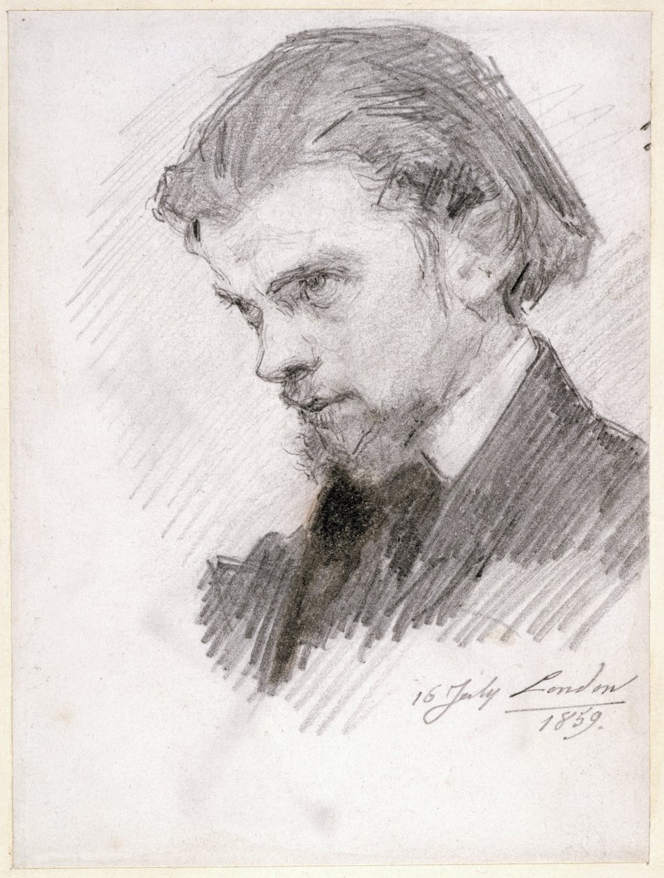 Zelfportret, 1859 door Ignace Henri Jean Fantin Latour