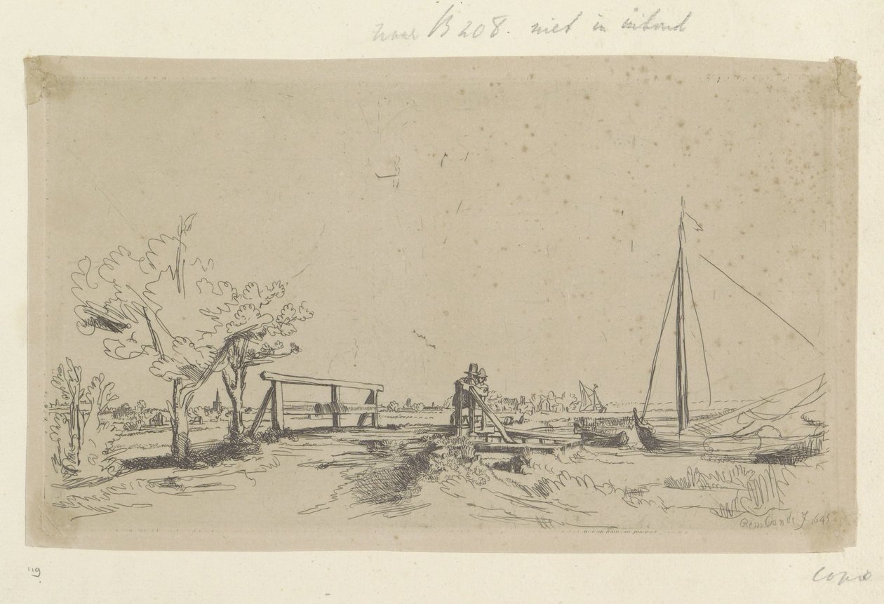 Bruggetje van Six door Ignace Joseph de Claussin