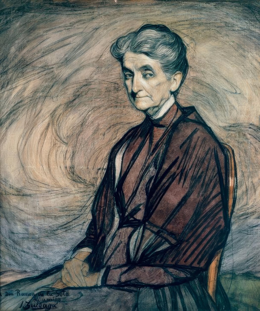 I. Zuloaga, Portret van Señora de la Sota door Ignacio Zuloaga y Zabaleta