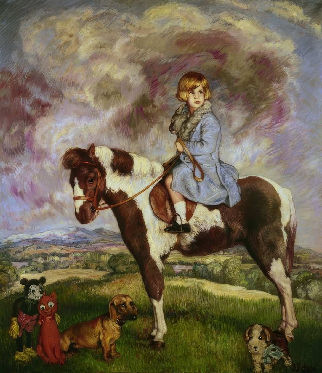 De hertogin van Alba als kind (1930) door Ignacio Zuloaga y Zabaleta