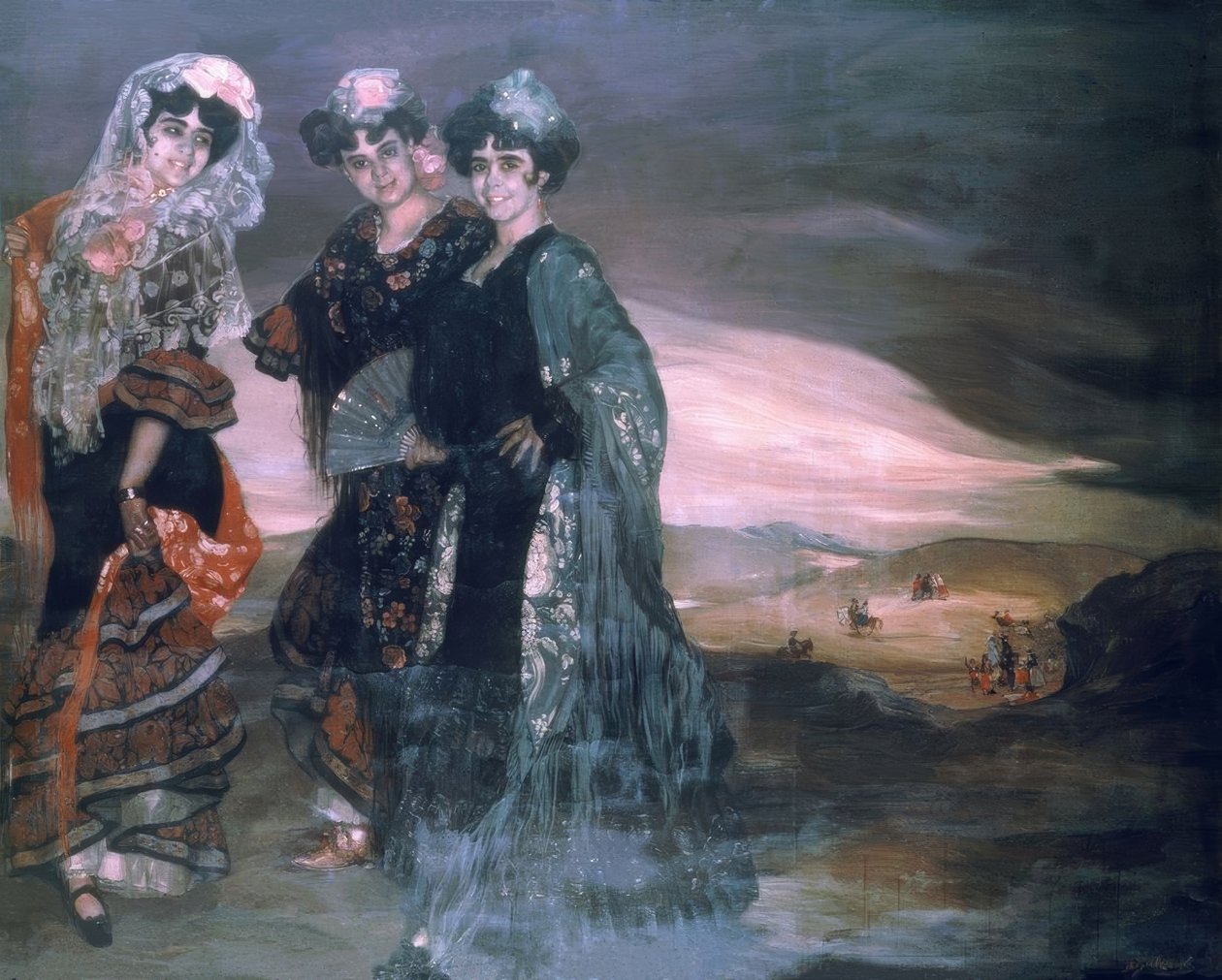 Mijn nichten door Ignacio Zuloaga y Zabaleta