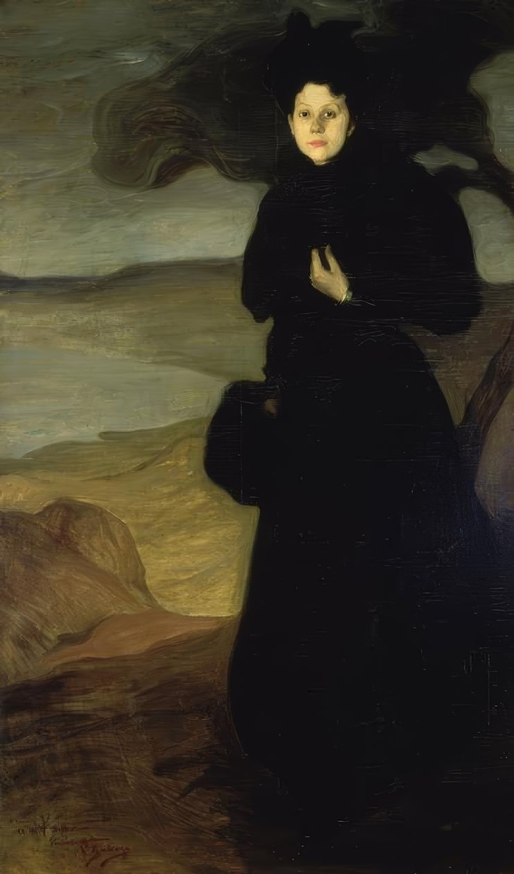 Portret van Valentine Dethomas – 1894/95 – O / L – 200x120 cm door Ignacio Zuloaga y Zabaleta