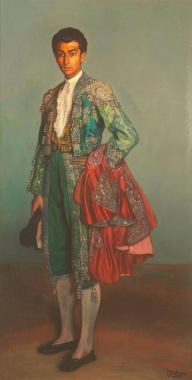 Portret van de Torero Rafael Albaicin door Ignacio Zuloaga y Zabaleta
