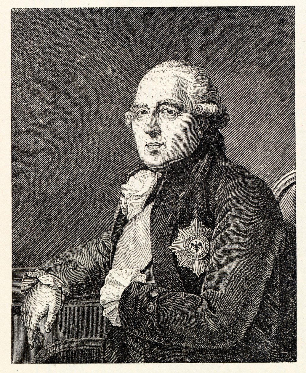 Portret van Ewald Friedrich Graf von Hertzberg 1725-1795 door Ignaz Sebastian Klauber