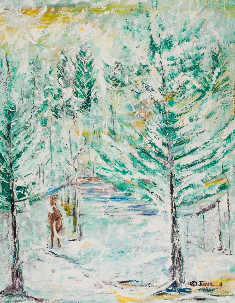 Besneeuwde bossen door Ikahl Beckford