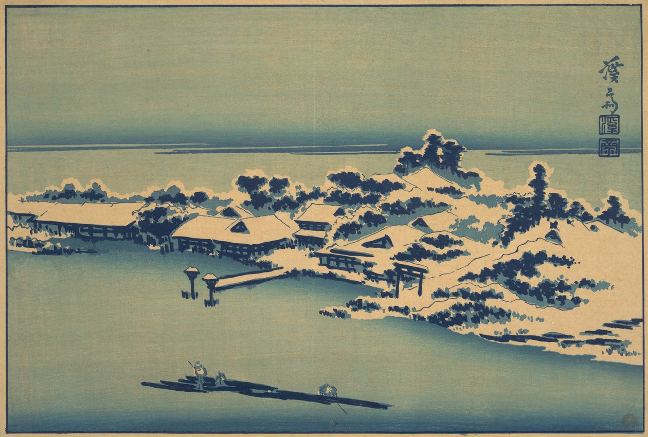 Winterlandschap door Ikeda Eisen