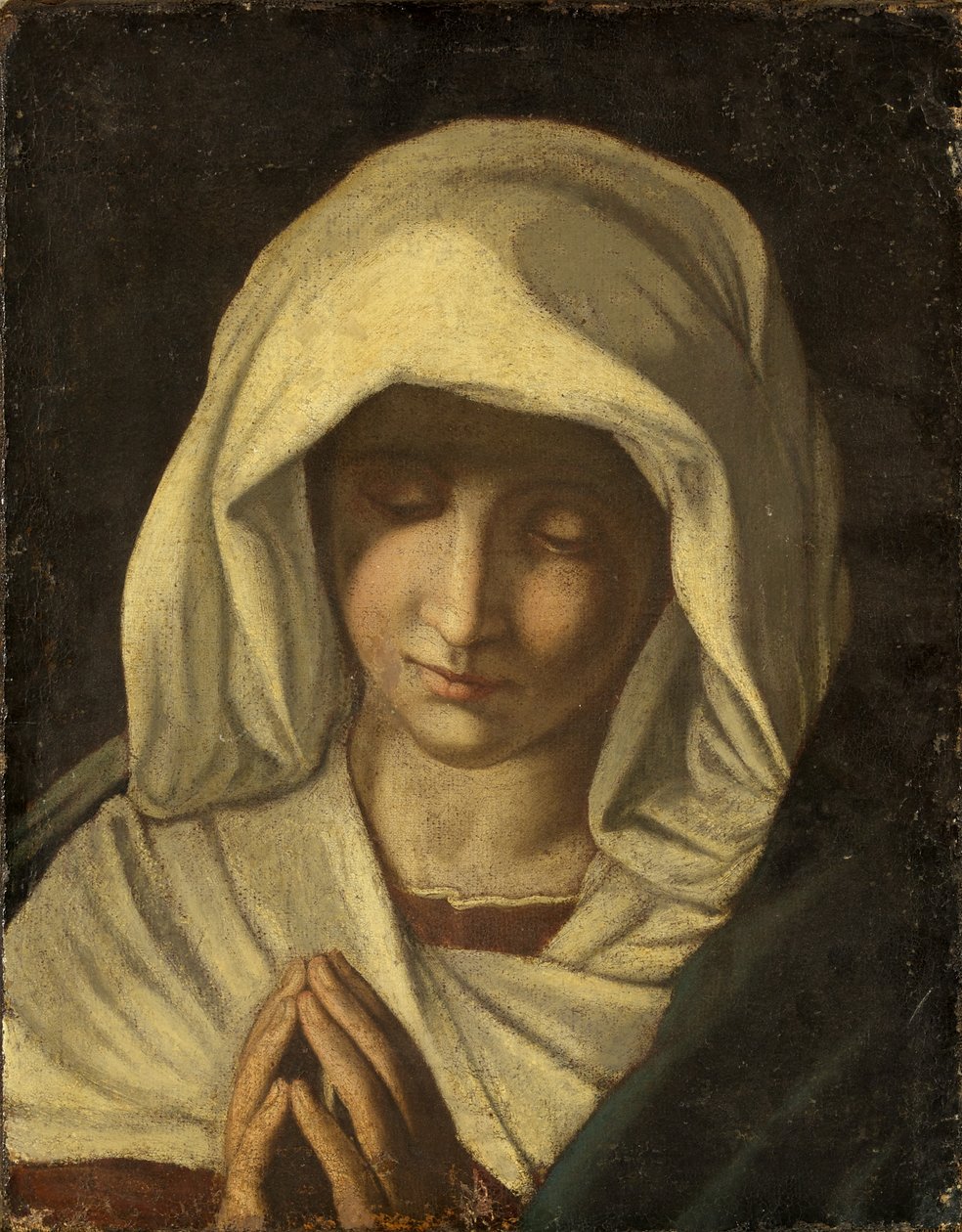 De Maagd in gebed, ca. 1800 door Il  Sassoferrato