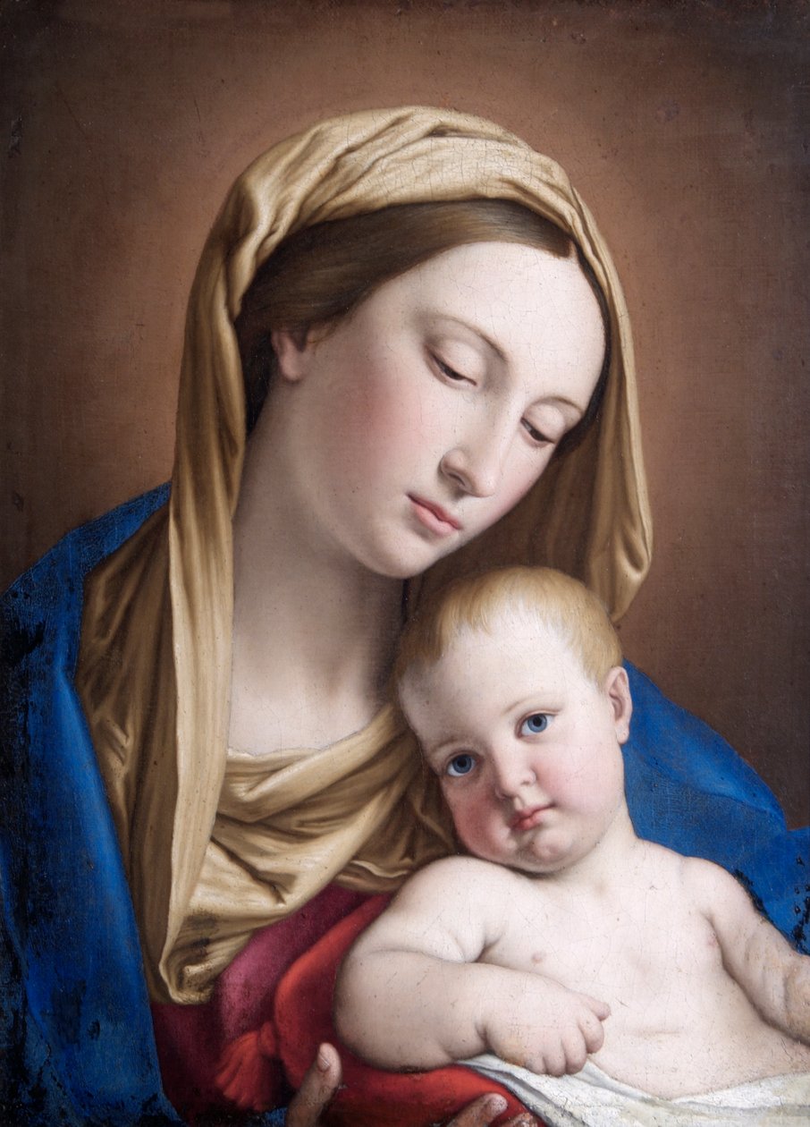 Maagd en kind door Il (1609 85) Sassoferrato