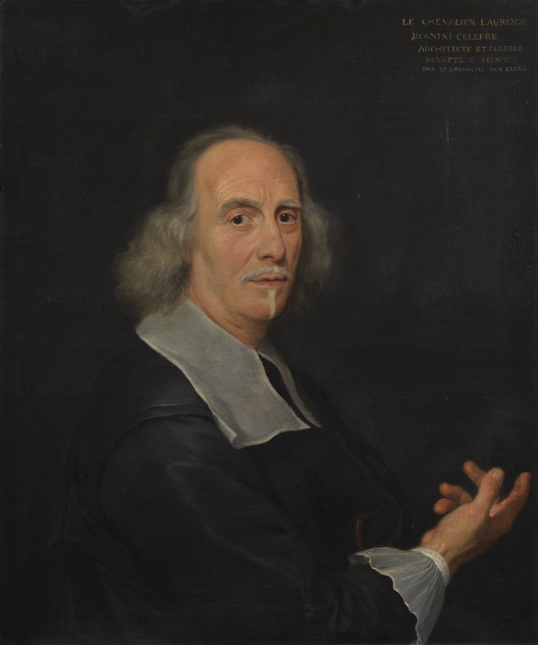 Portret van Gian Lorenzo Bernini, 1673 door Il Baciccio