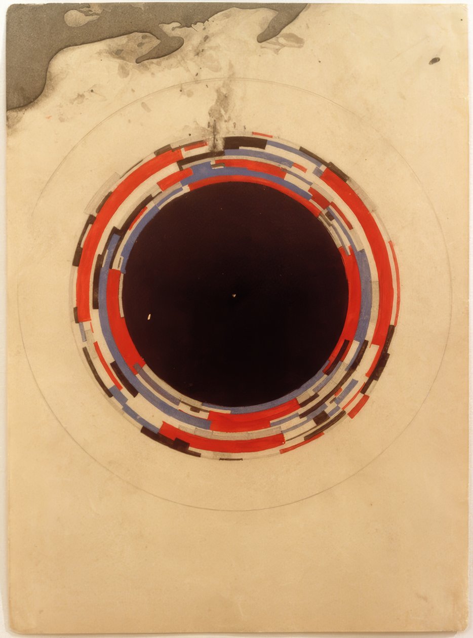 Ontwerp voor suprematistische beschildering van porselein door Ilja Grigorjewitsch  Tschaschnik