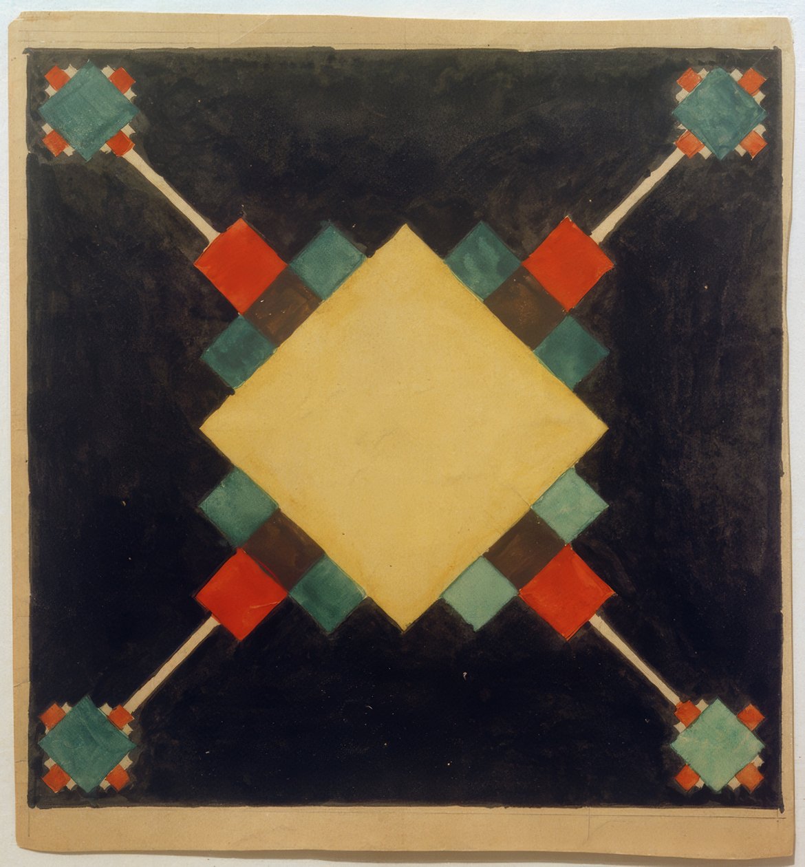 Ontwerp van een ornament door Ilja Grigorjewitsch  Tschaschnik