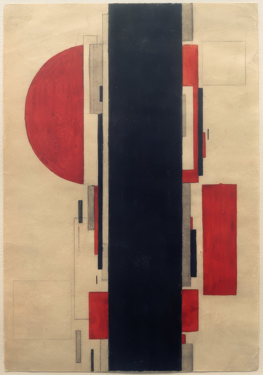 Suprematistische compositie door Ilja Grigorjewitsch  Tschaschnik