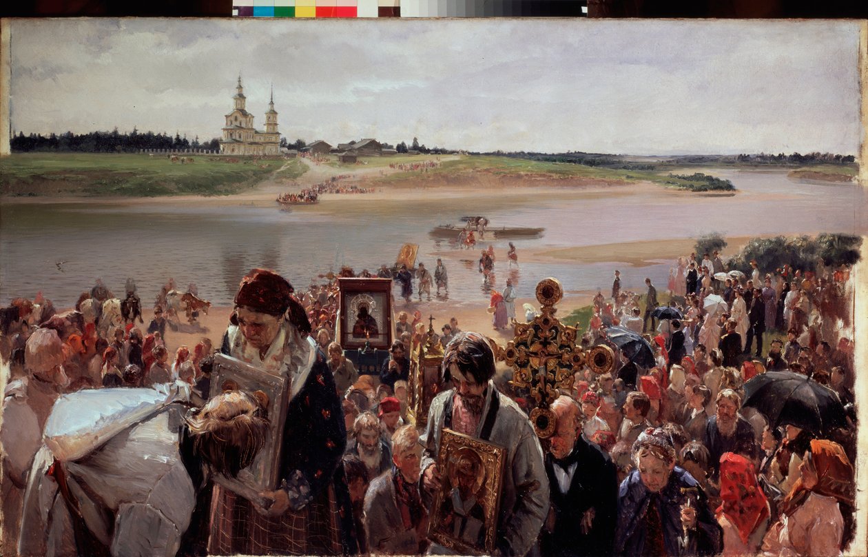 Paasprocessie door Illarion Mikhailovich Pryanishnikov