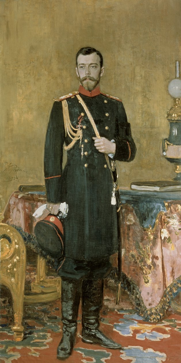 Portret van Keizer Nicolaas II (1868-1918) 1895 door Ilya Efimovich Repin