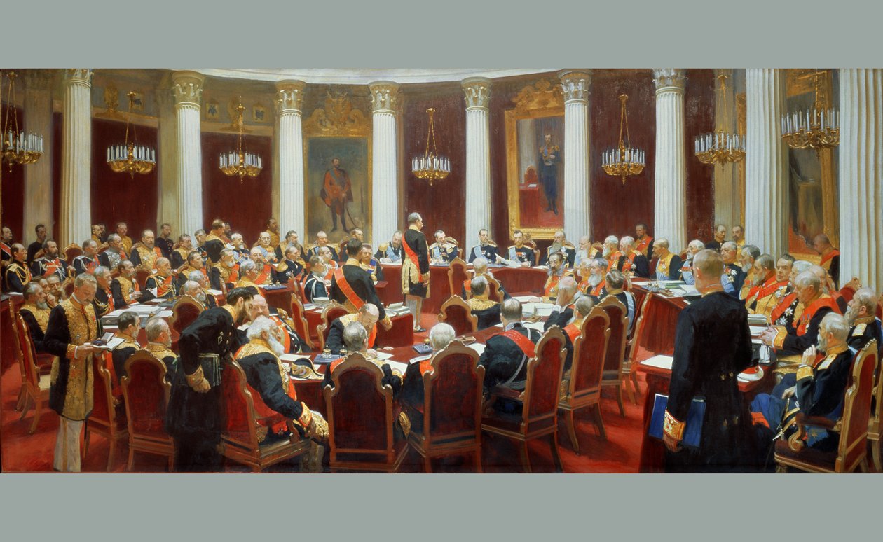De ceremoniële zitting van de Staatsraad, 7 mei 1901 door Ilya Efimovich Repin