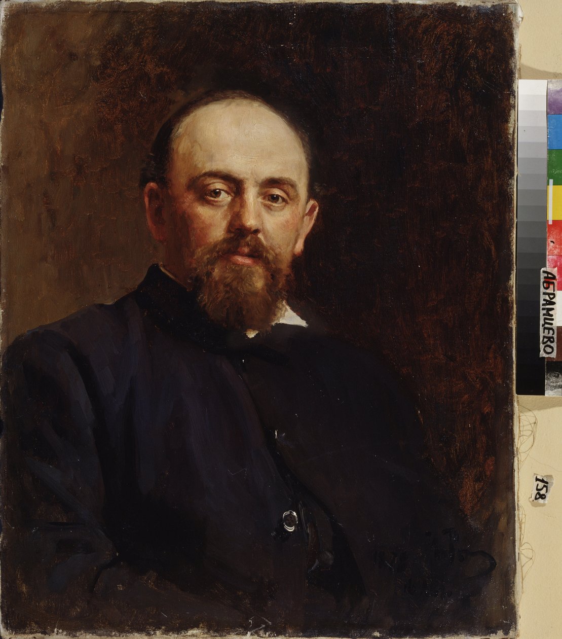 Portret van Savva Mamontov (1841-1918), oprichter van de eerste privé opera in Rusland door Ilya Efimovich Repin