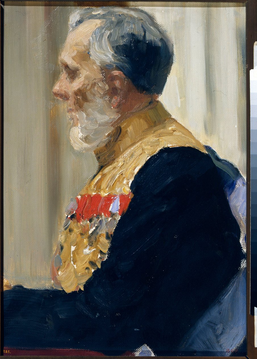Portret van graaf Constantin Ivanovich von der Pahien door Ilya Efimovich Repin
