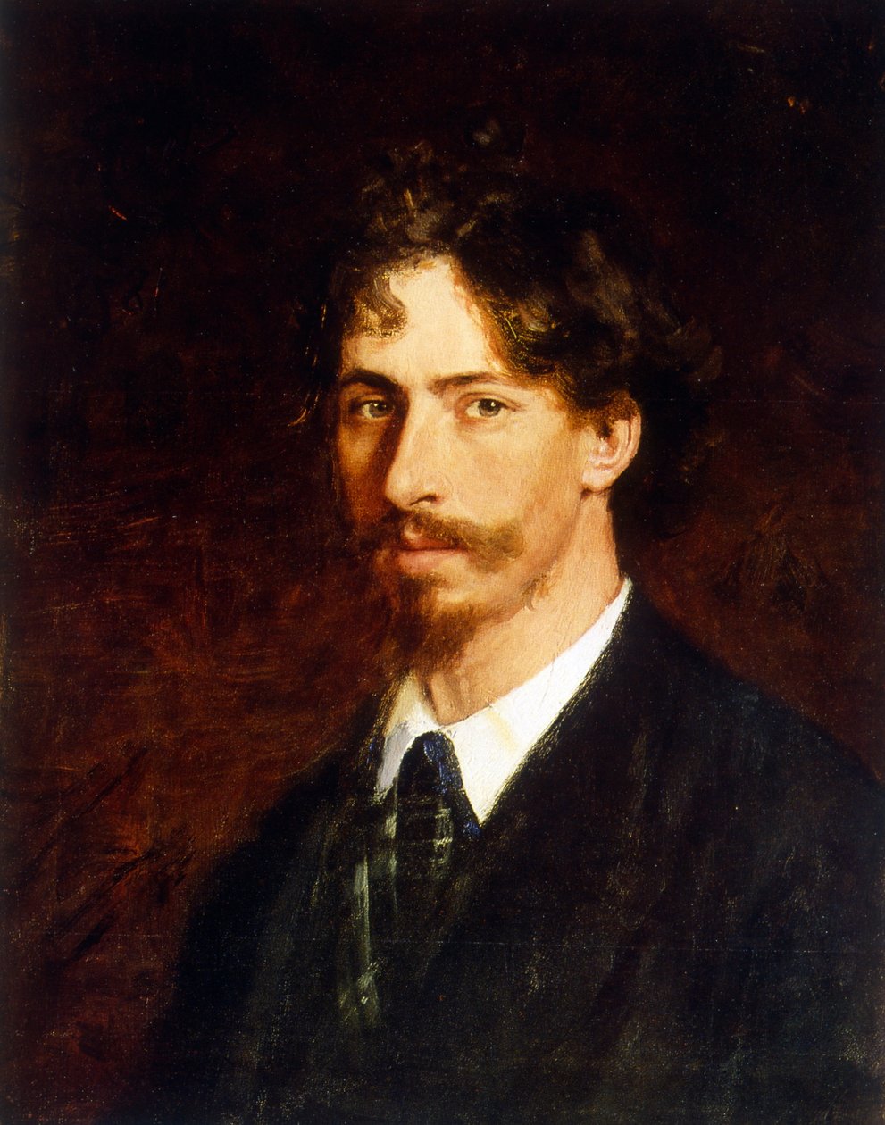 Portret van Ilja Repin door Ilya Efimovich Repin