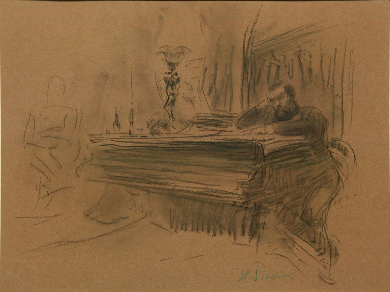 Portret van de componist Aleksey Fedorovich Kal, 1906 door Ilya Efimovich Repin