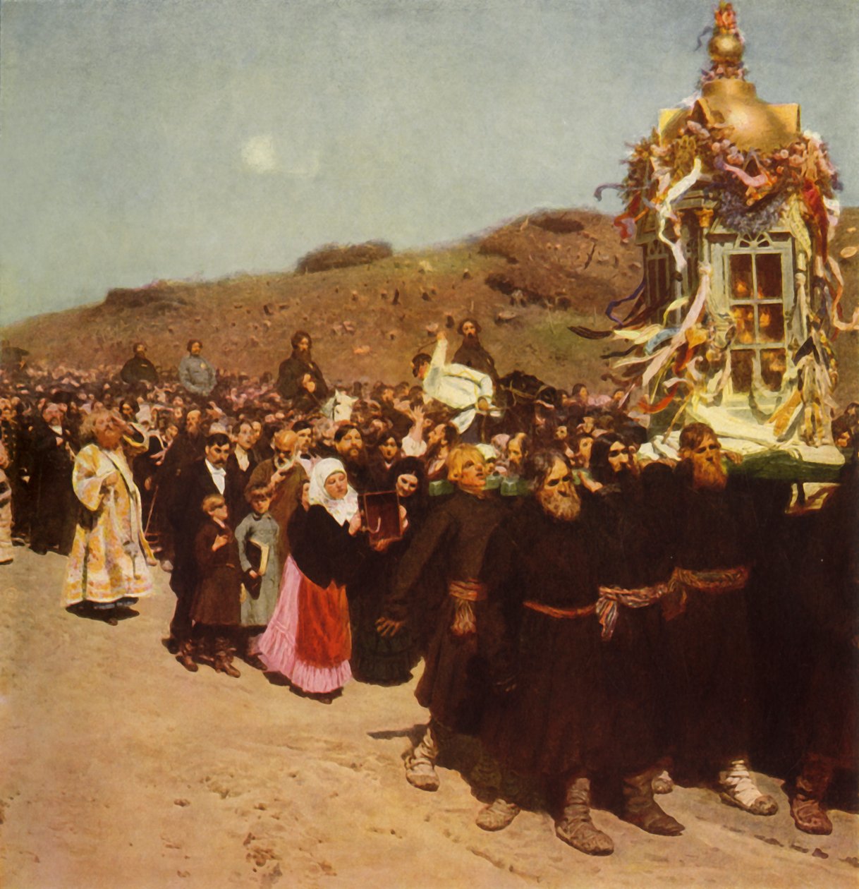 Processie in de Kursk Gubernia door Ilya Efimovich Repin