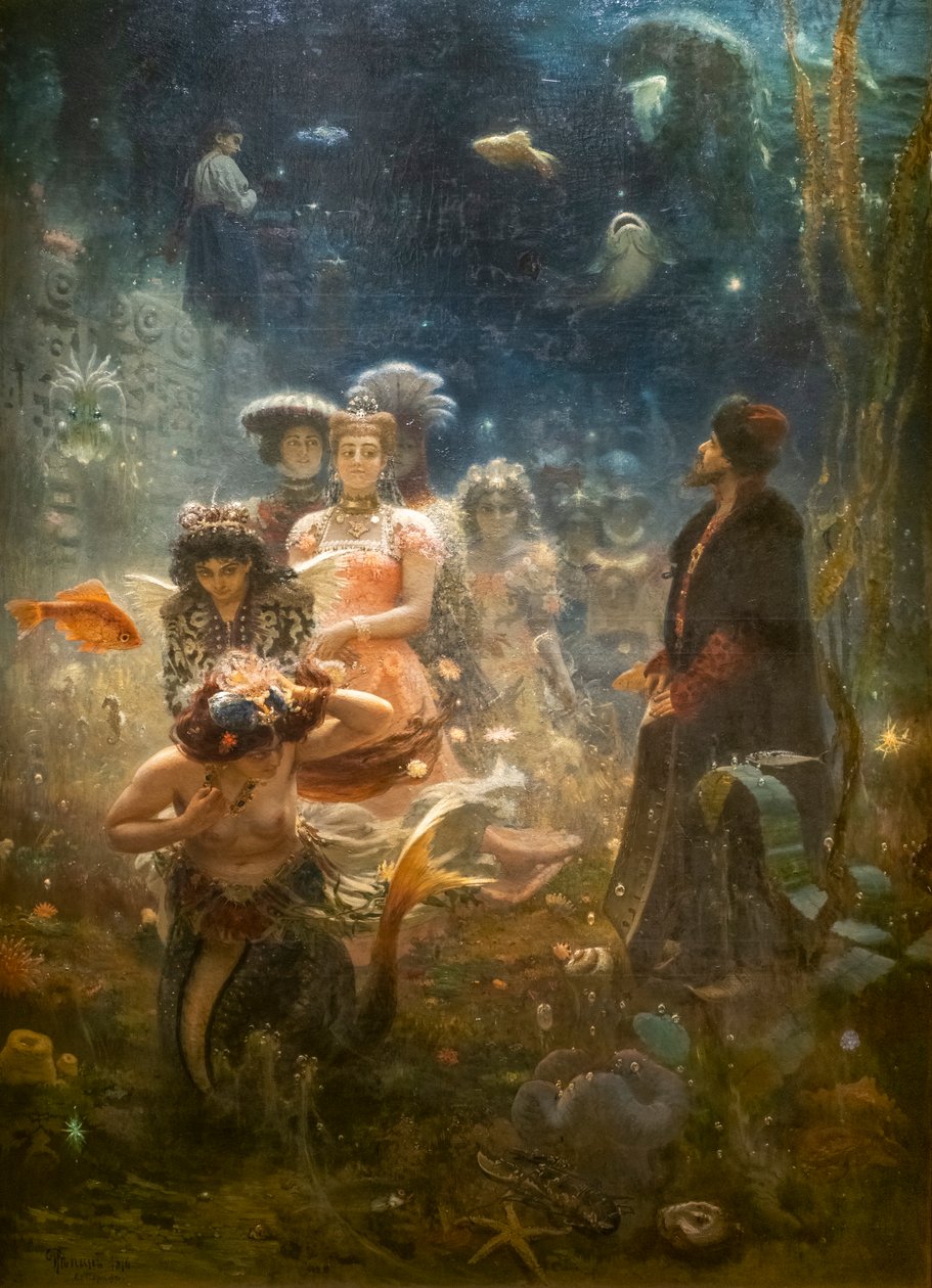 Sadko in het onderwaterkoninkrijk door Ilya Efimovich Repin