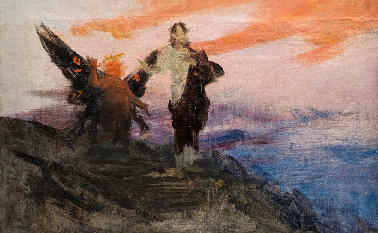 De verzoeking van Christus door Ilya Efimovich Repin