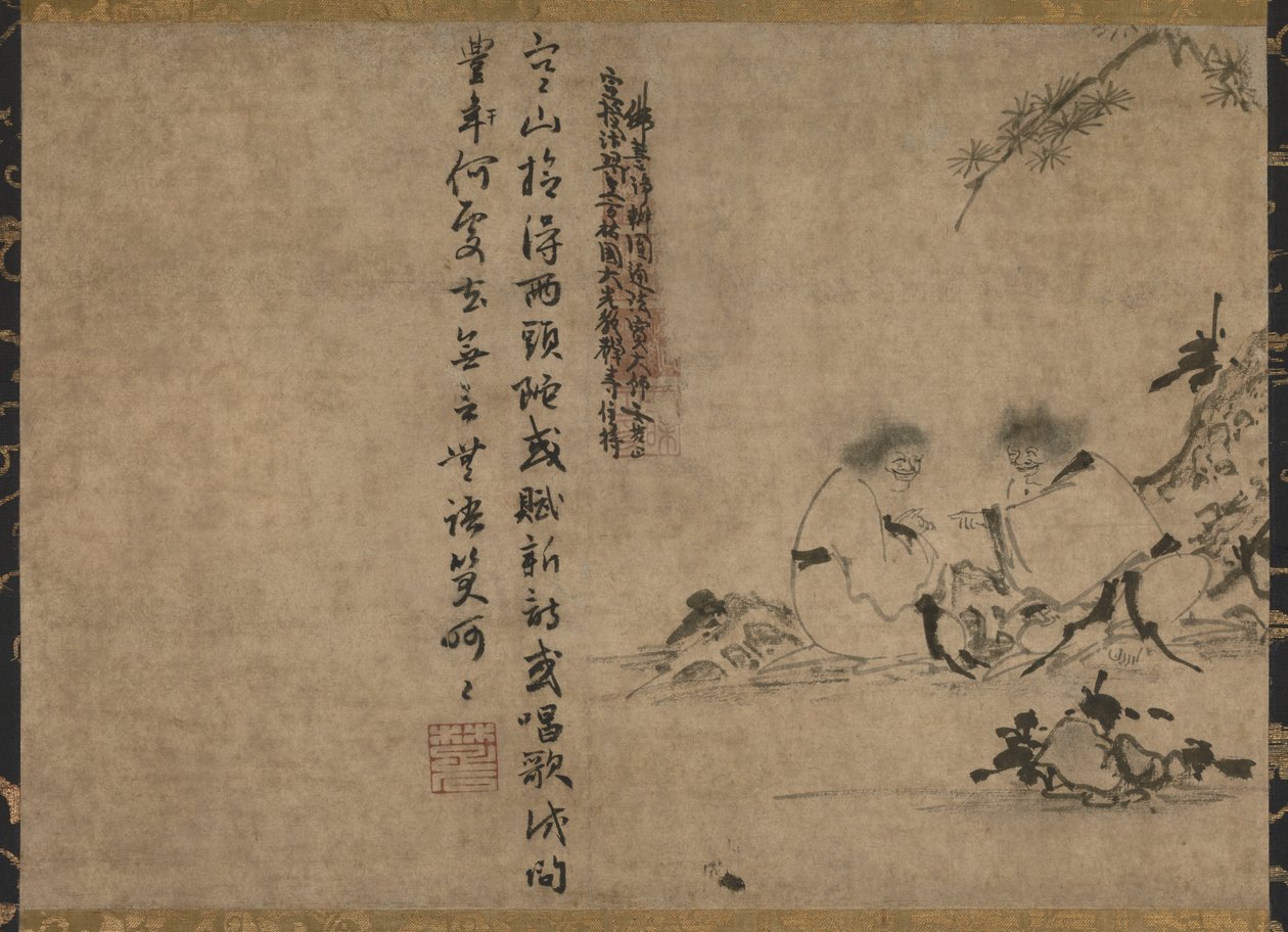 Los segment van de Daden van de Zen Meesters (shihon bokuga zenkizu dankan) door Indara