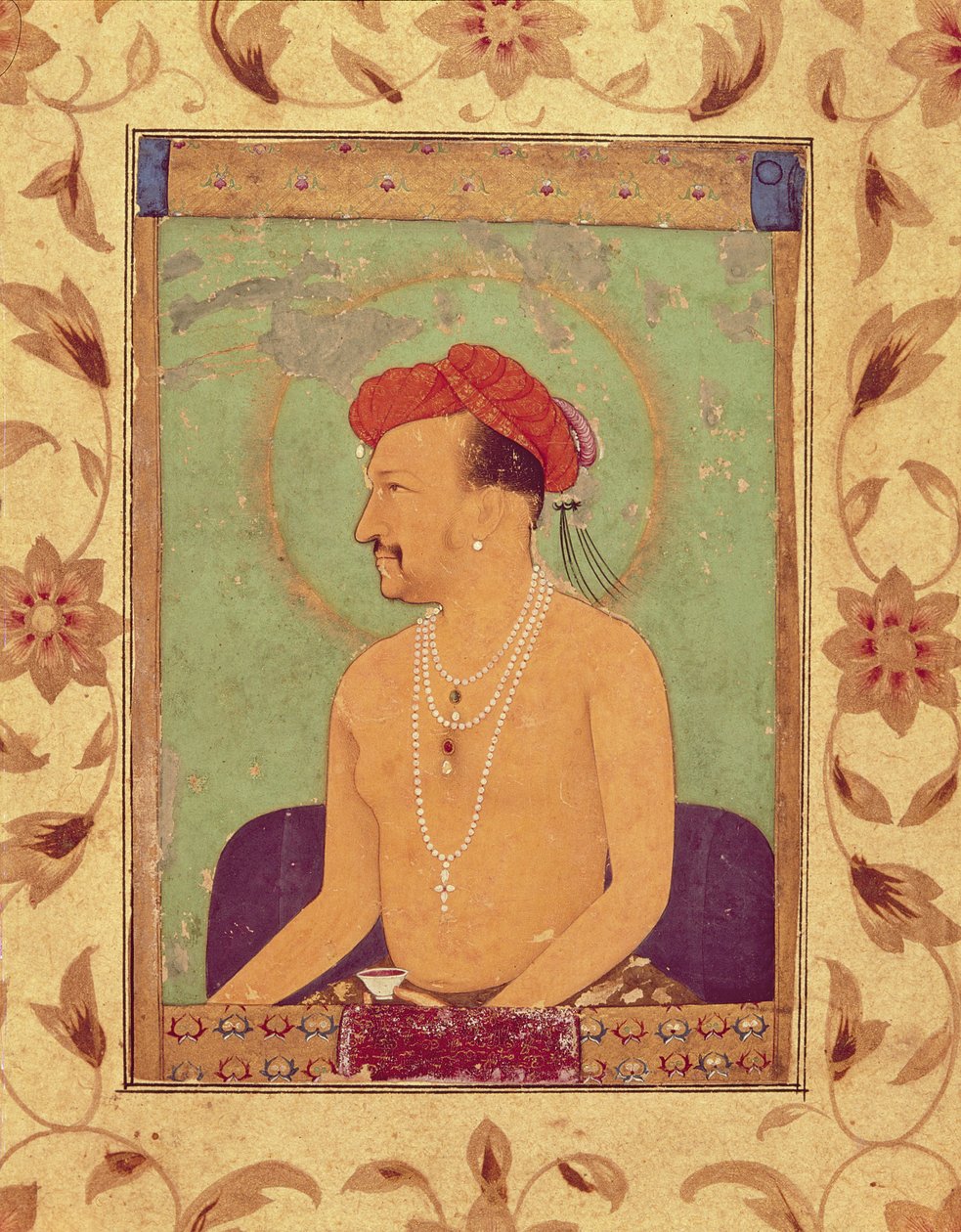 Keizer Jahangir (1569-1627) door Indian School