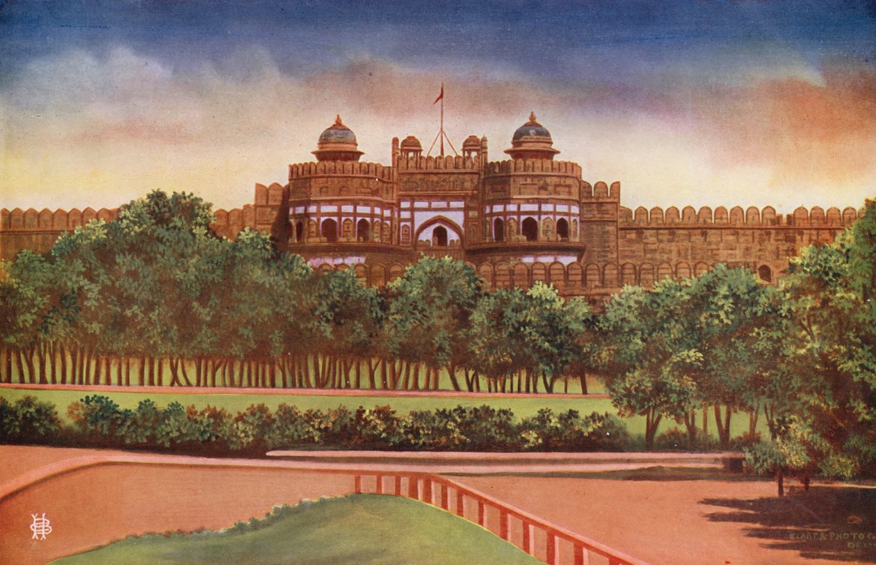 Delhi Gate, Agra Fort (kleurenfoto) door Indian photographer