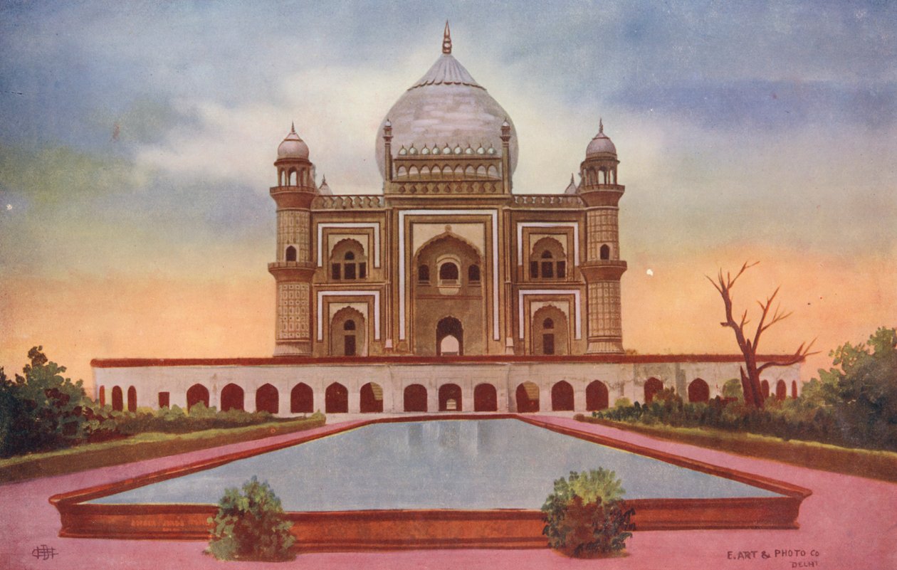 Safdar Jang Tomb, Delhi (kleurenfoto) door Indian photographer