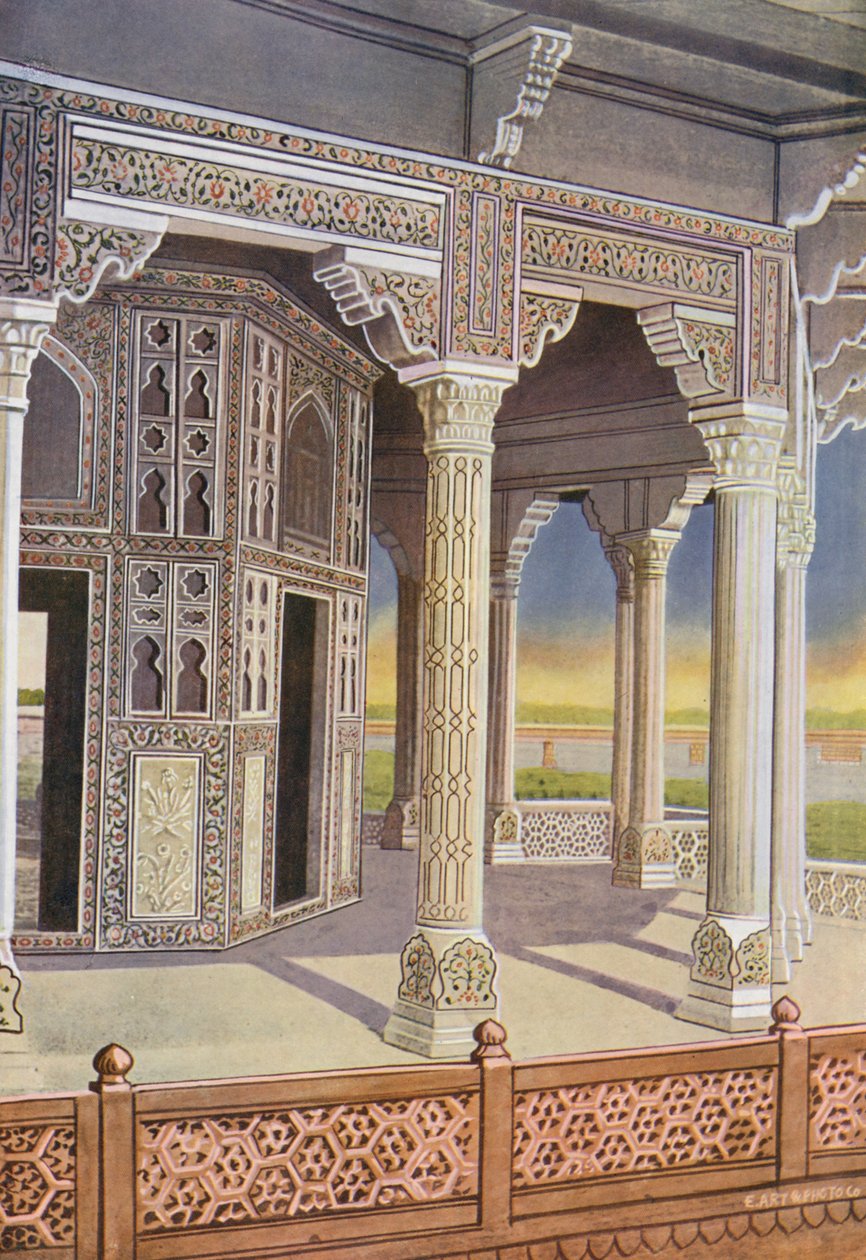 De Summon Burj, interieur (kleurenfoto) door Indian photographer