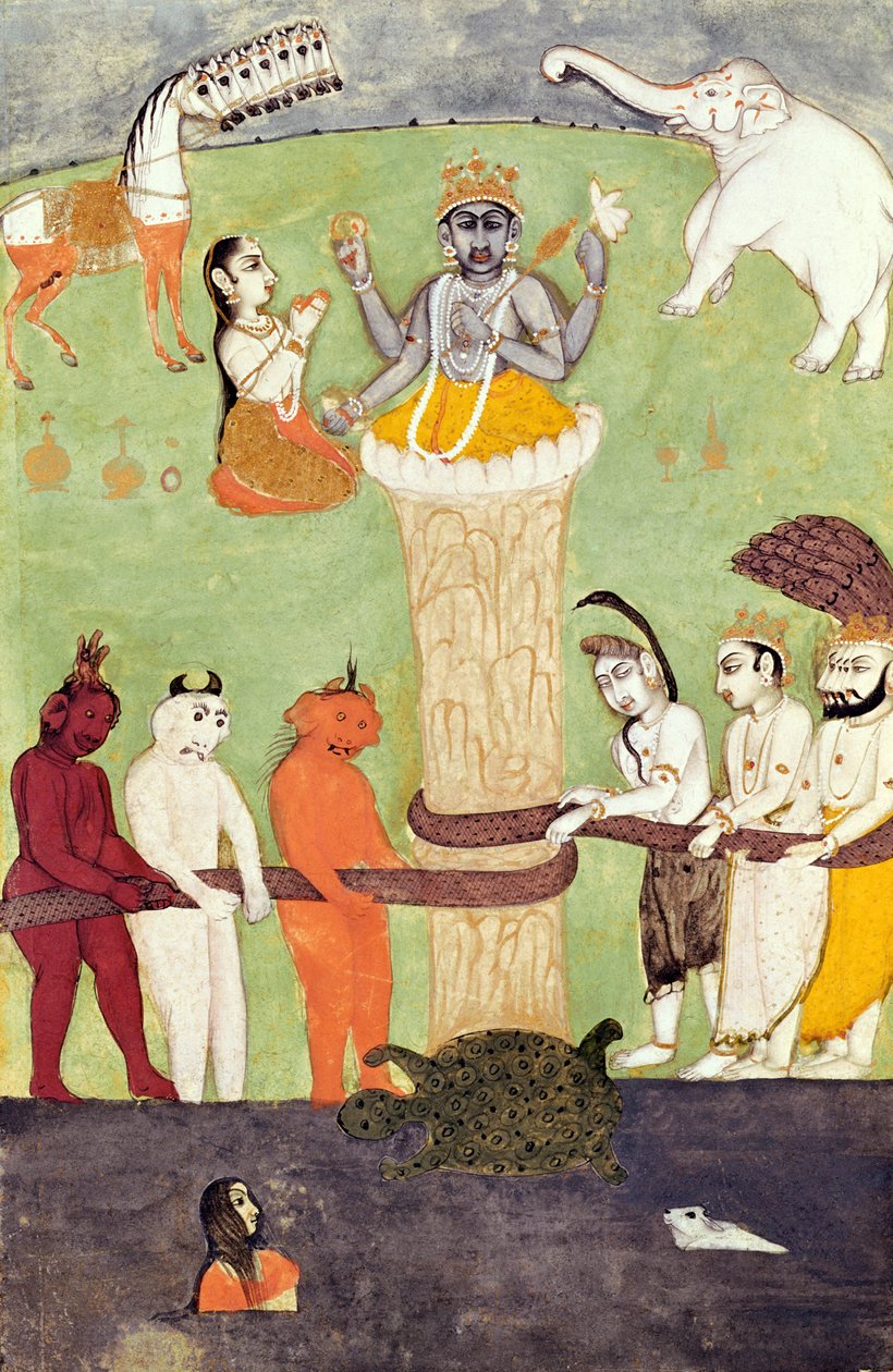 Karnen van de Zee van Melk, 15e-17e eeuw door Indian School
