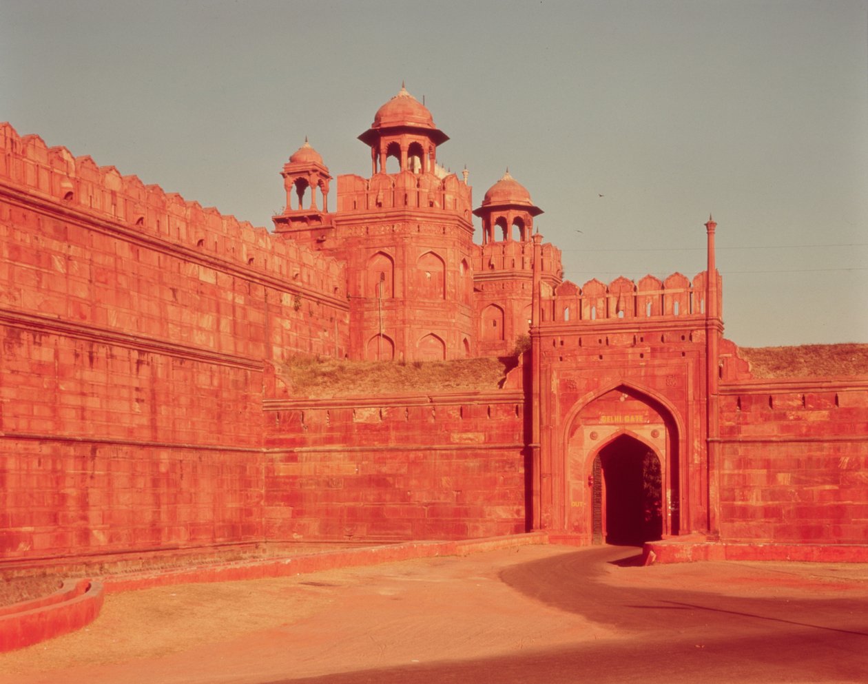 Delhi-poort in het Rode Fort, gebouwd 1639-48 door Indian School