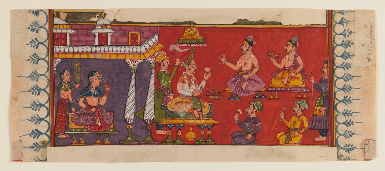 Heiligen en Hovelingen Verzamelen Voor een Prins door Indian School