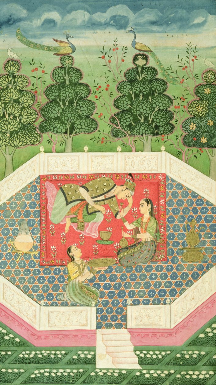 In. 11B.19 De koningin van de feeën vermaakt de prins door Indian School