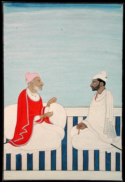 In. 11B.53 Een raja houdt een audiëntie, ca. 1800 door Indian School
