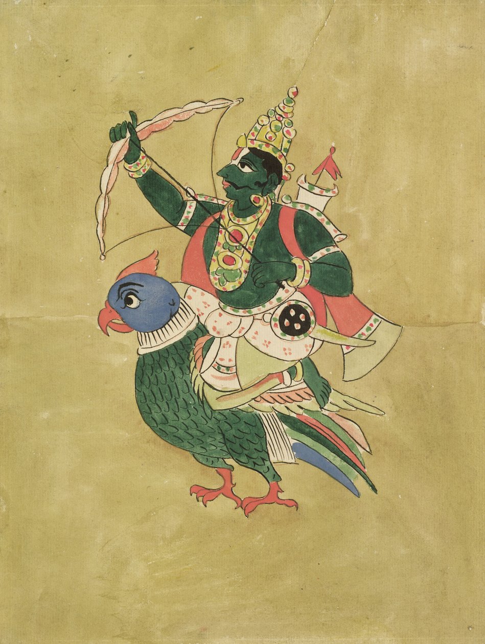 Kama, God van de Liefde, 18e-19e eeuw door Indian School