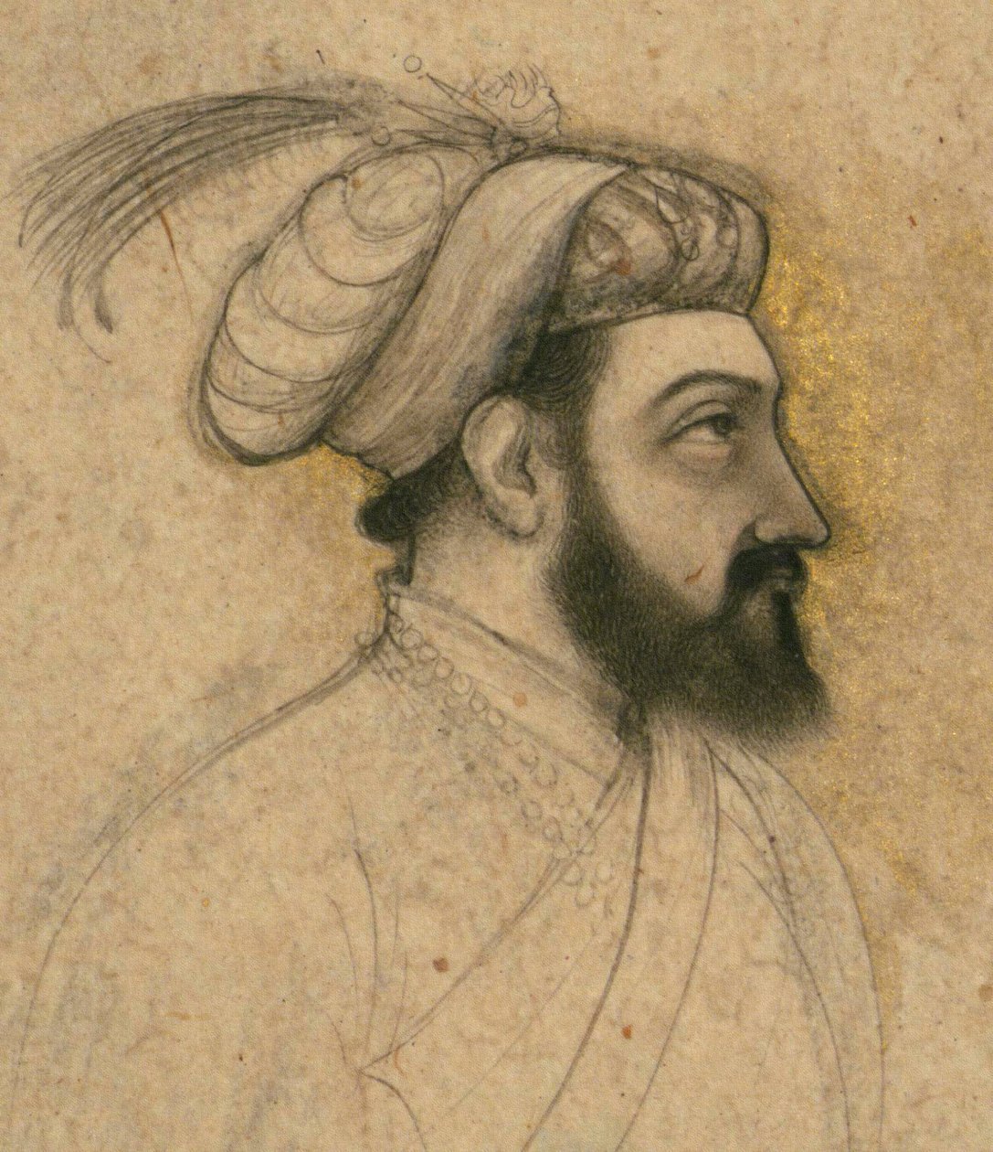 Portret van Shah Jahan, midden 17e eeuw door Indian School